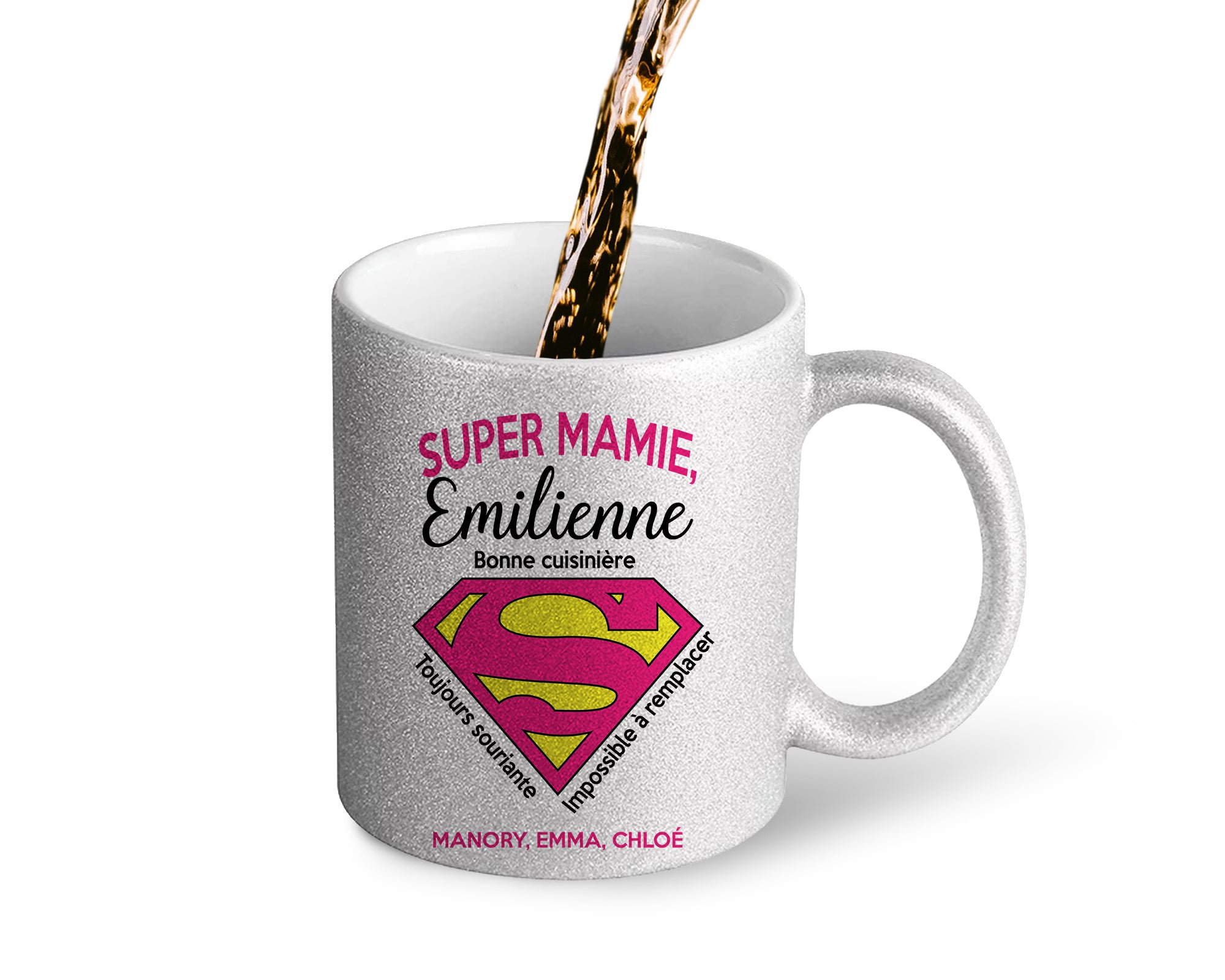 Cadeau mamie - Mug personnalisé supers pouvoirs - La boite à Mug