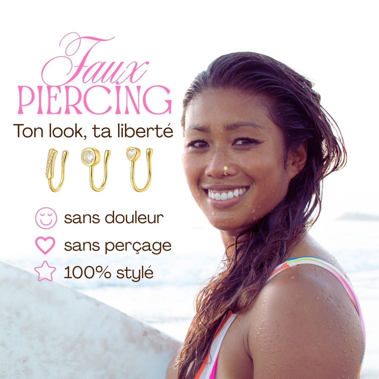 Faux piercing