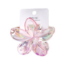 Pince à Cheveux Fleur – Couleurs Pastel Iridescentes