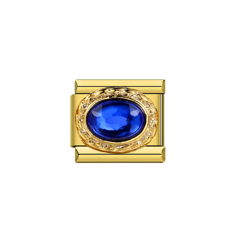 Charm doré saphir