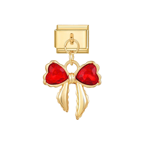 Charm doré RUBIS BOW