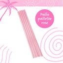 Pailles Pailletées Réutilisables