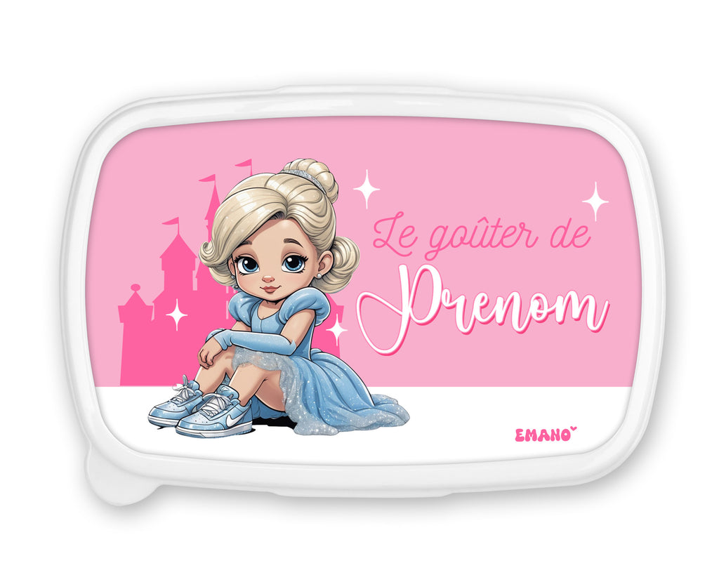 Boite à goûter Princesse personnalisée - Cendrillon