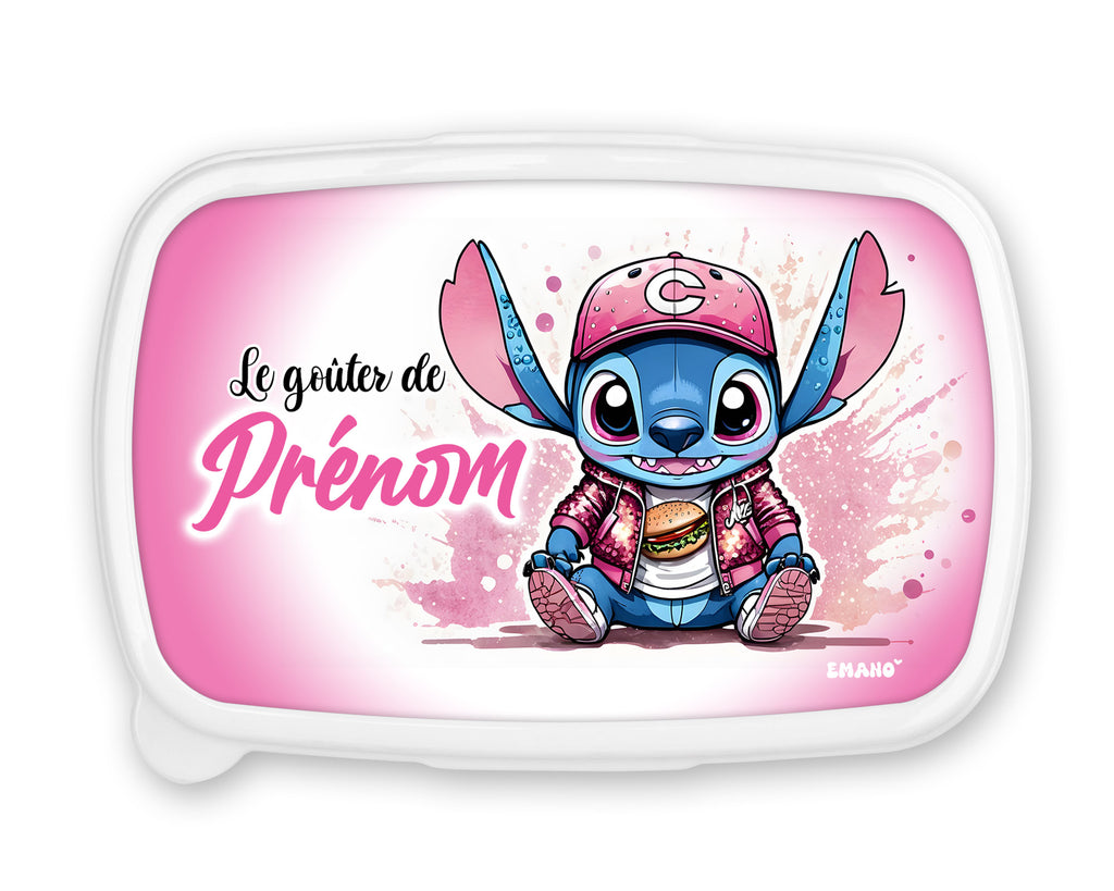 Boite à goûter  personnalisée-stitch