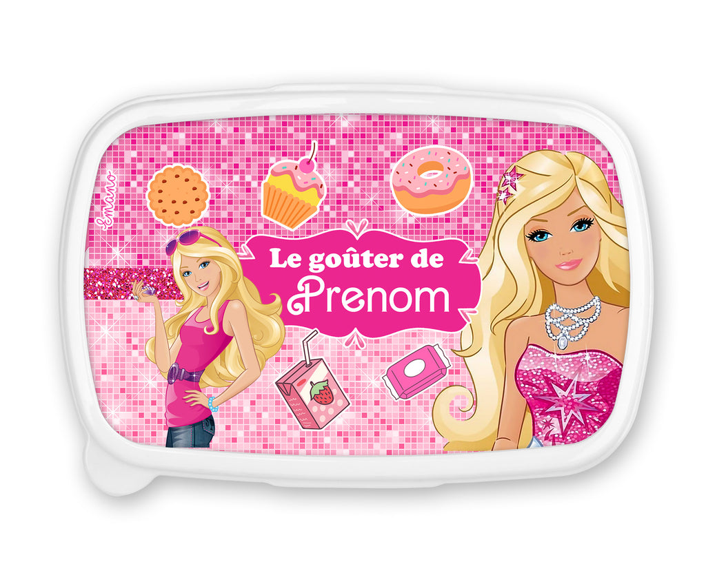 Boite à goûter poupée personnalisée