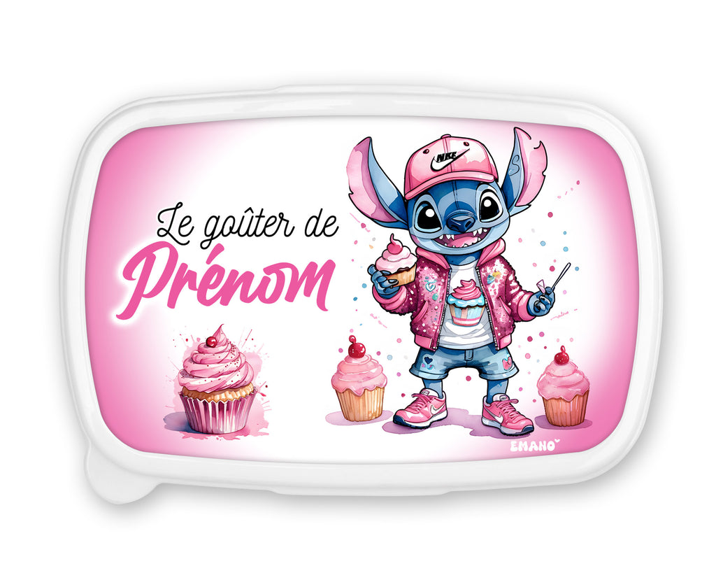 Boite à goûter personnalisée-stitch