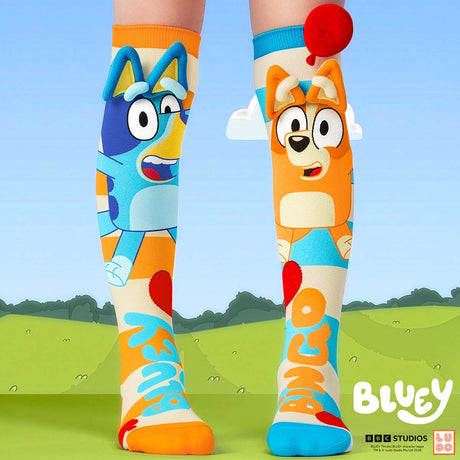 Chaussettes Bluey et Bingo MADMIA avec oreilles 3D 
