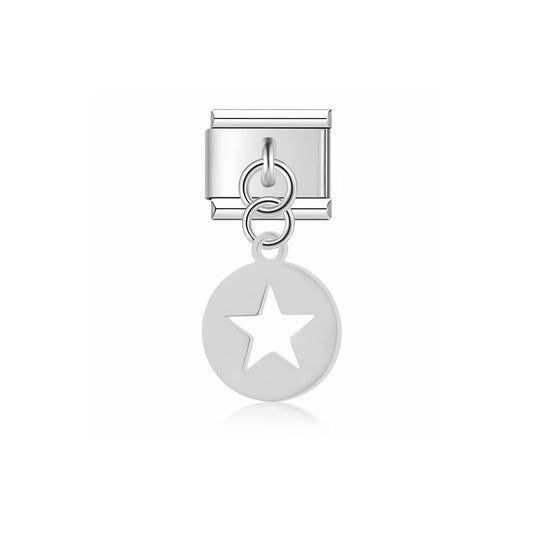 Charm Italien Silver Star – étoile argentée ajourée | bijou fantaisie Emano Nouvelle-Calédonie.