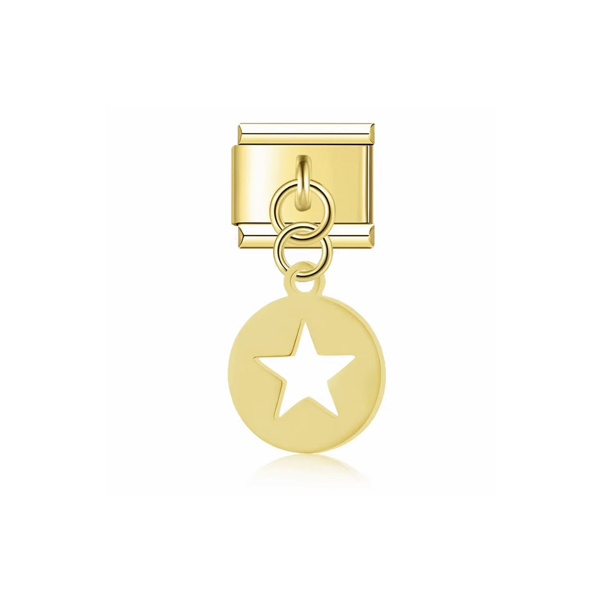 Charm Italien Golden Star – étoile dorée ajourée | bijou fantaisie Emano Nouvelle-Calédonie.