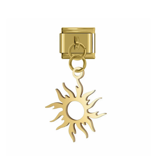 Charm Italien Golden Sun – soleil doré ajouré | bijou fantaisie Emano Nouvelle-Calédonie.
