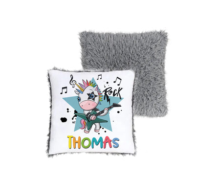 Coussin Licorne Rock : Mélodie Fantastique.