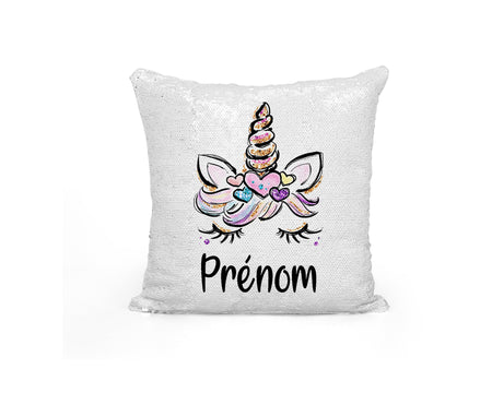 Coussin Licorne en Sequin : Magie au Toucher.