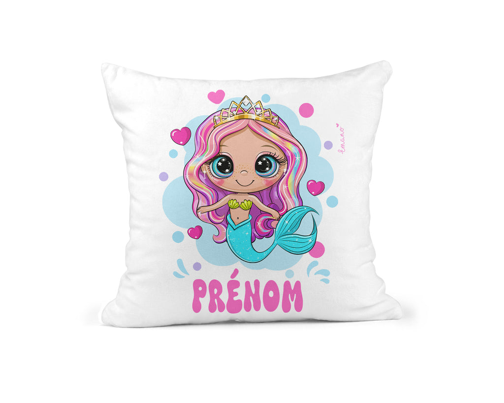 Coussin Sirène Personnalisé : Magie à Personnaliser.