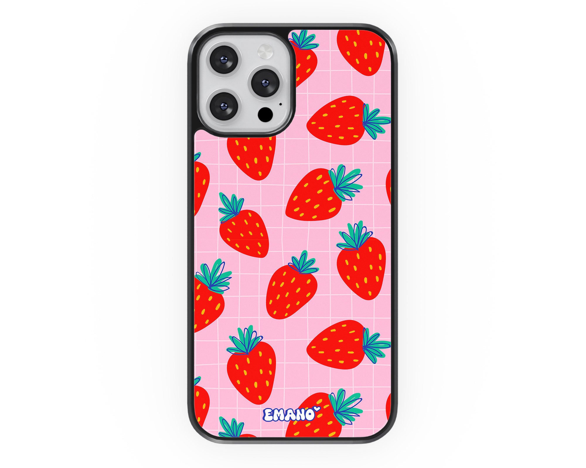Rafraîchissez votre téléphone avec notre coque Emano aux délicieuses fraises ! 🍓📱 #StyleFruité