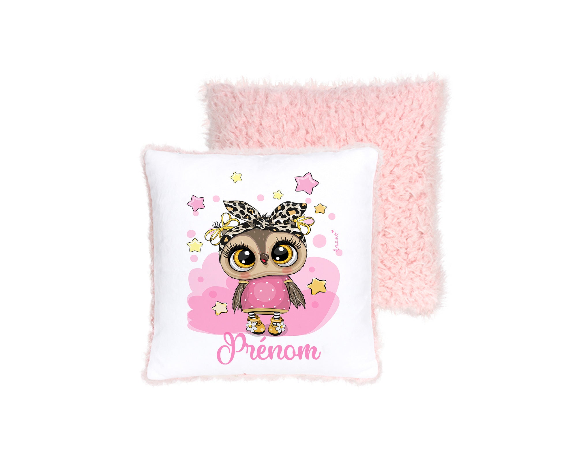 Coussin Hibou Personnalisé : Compagnon de Rêves.