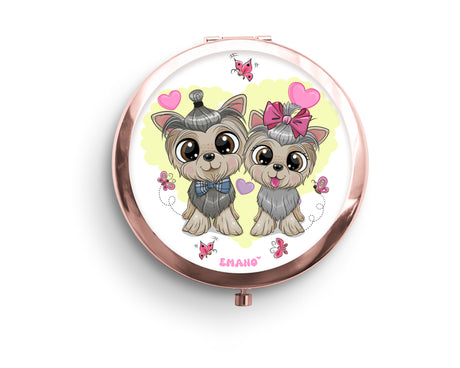 Miroirs de Poche Animaux Mignons : Des amis adorables en un clin d'œil.