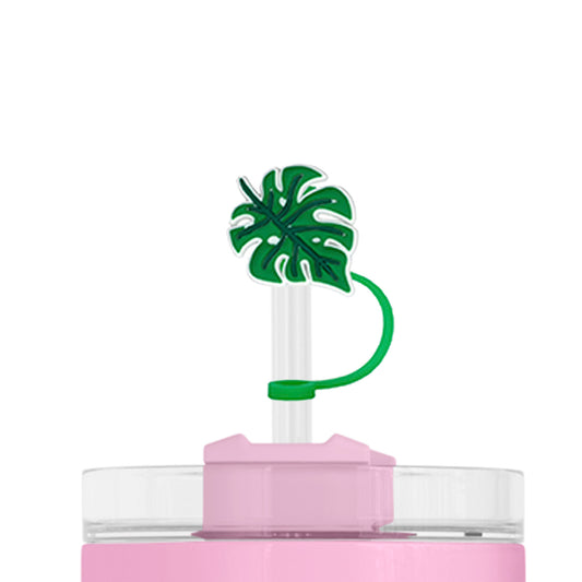 Ajoutez une touche tropicale à vos boissons avec le bouchon de paille Monstera 🌿 – Disponible chez Emano à Nouméa et en ligne sur emanostore.nc