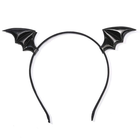 Serre-tête Black Bat noir avec ailes de chauve-souris pour Halloween