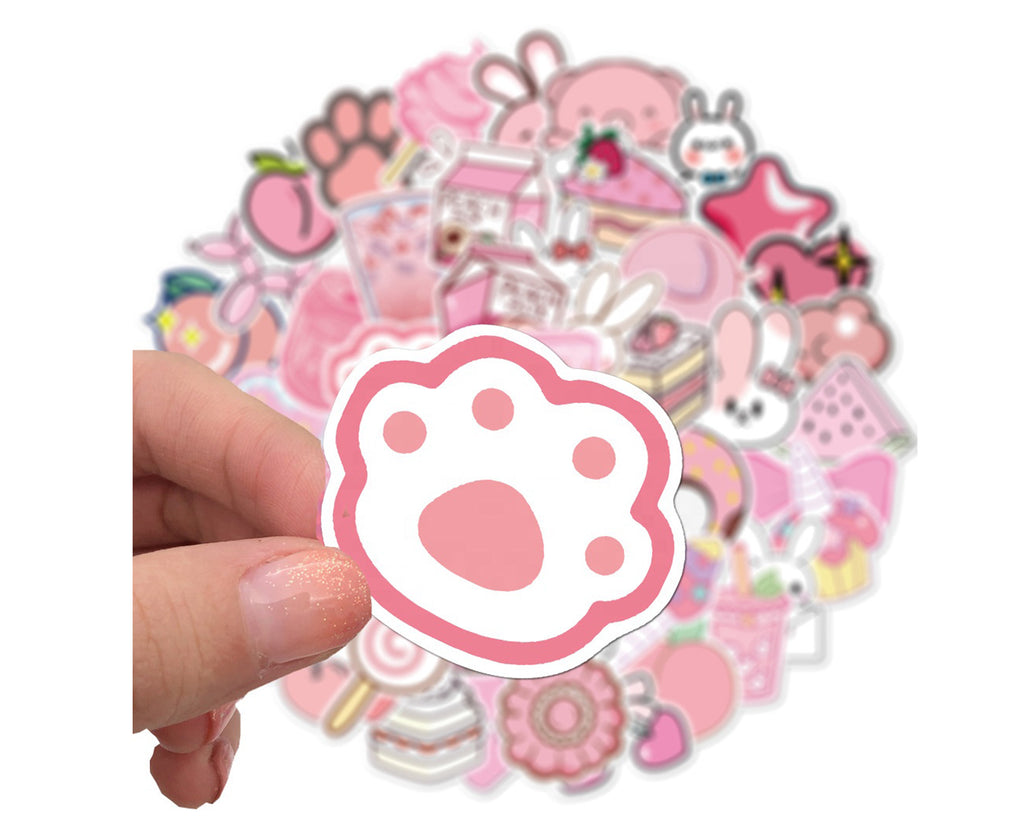 Lots de 50 stickers kawaii