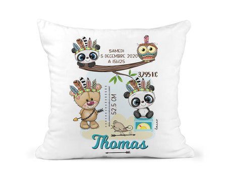 Coussin de Naissance Panda : Douceur pour les Premiers Rêves.