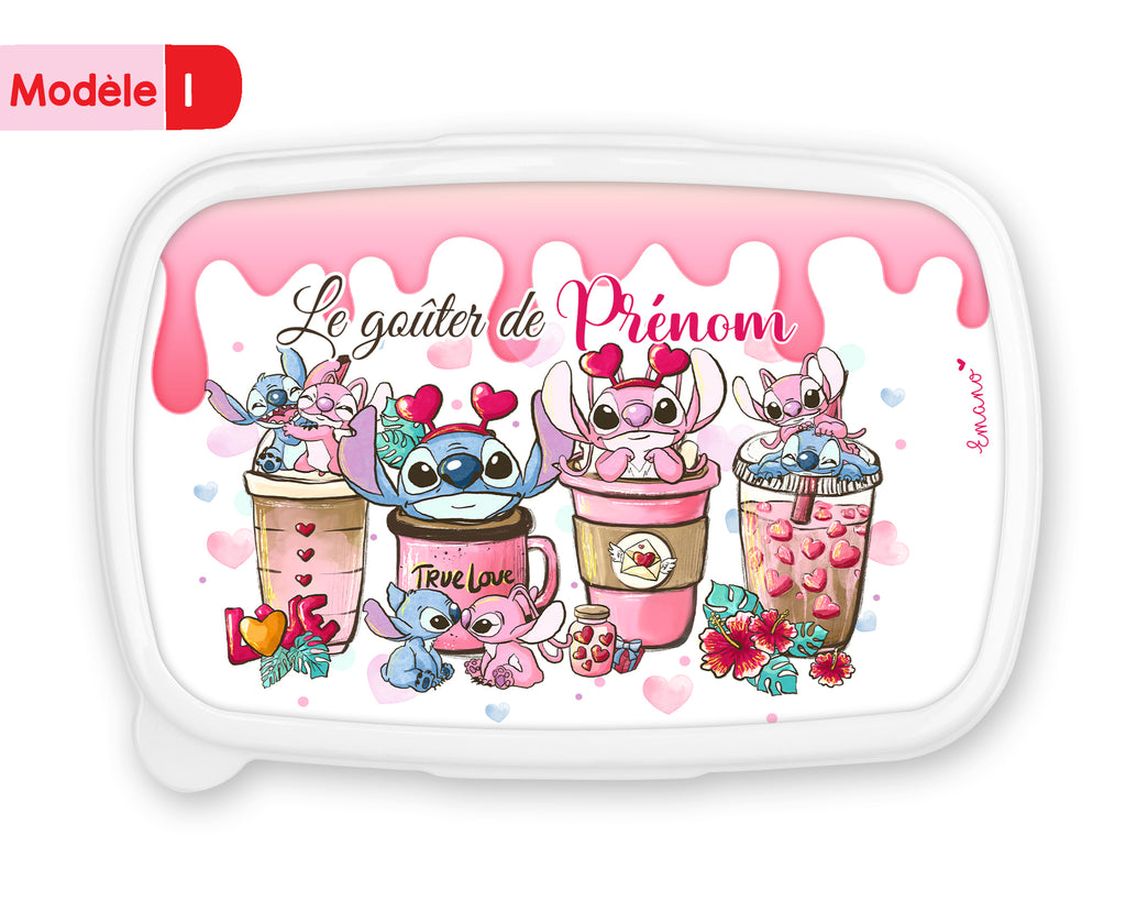 Boite à goûter amour personnalisée