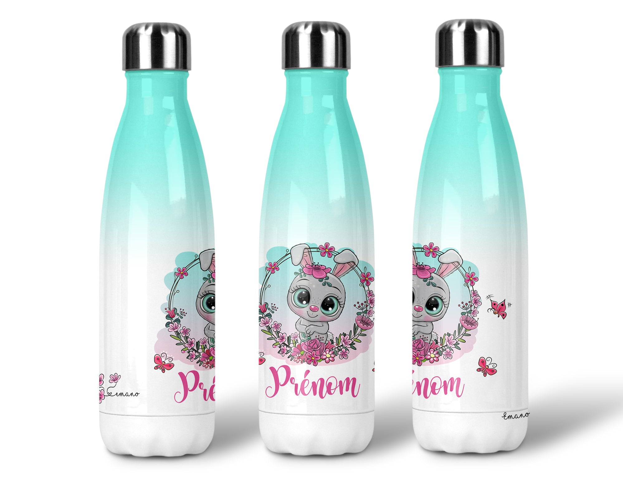 Gourde isotherme personnalisable- Lapin