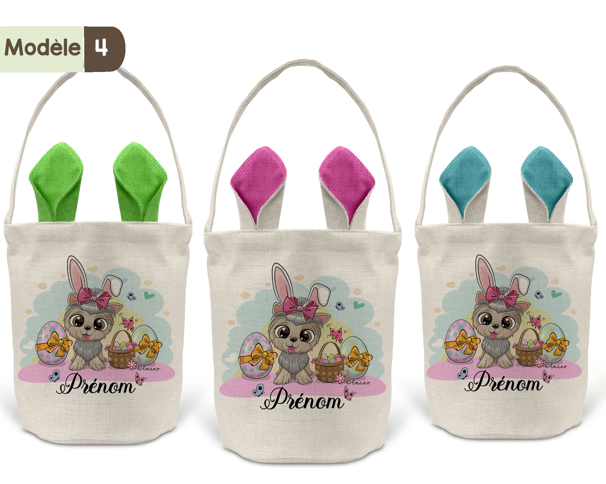 Panier de Pâques personnalisé -Thème animaux