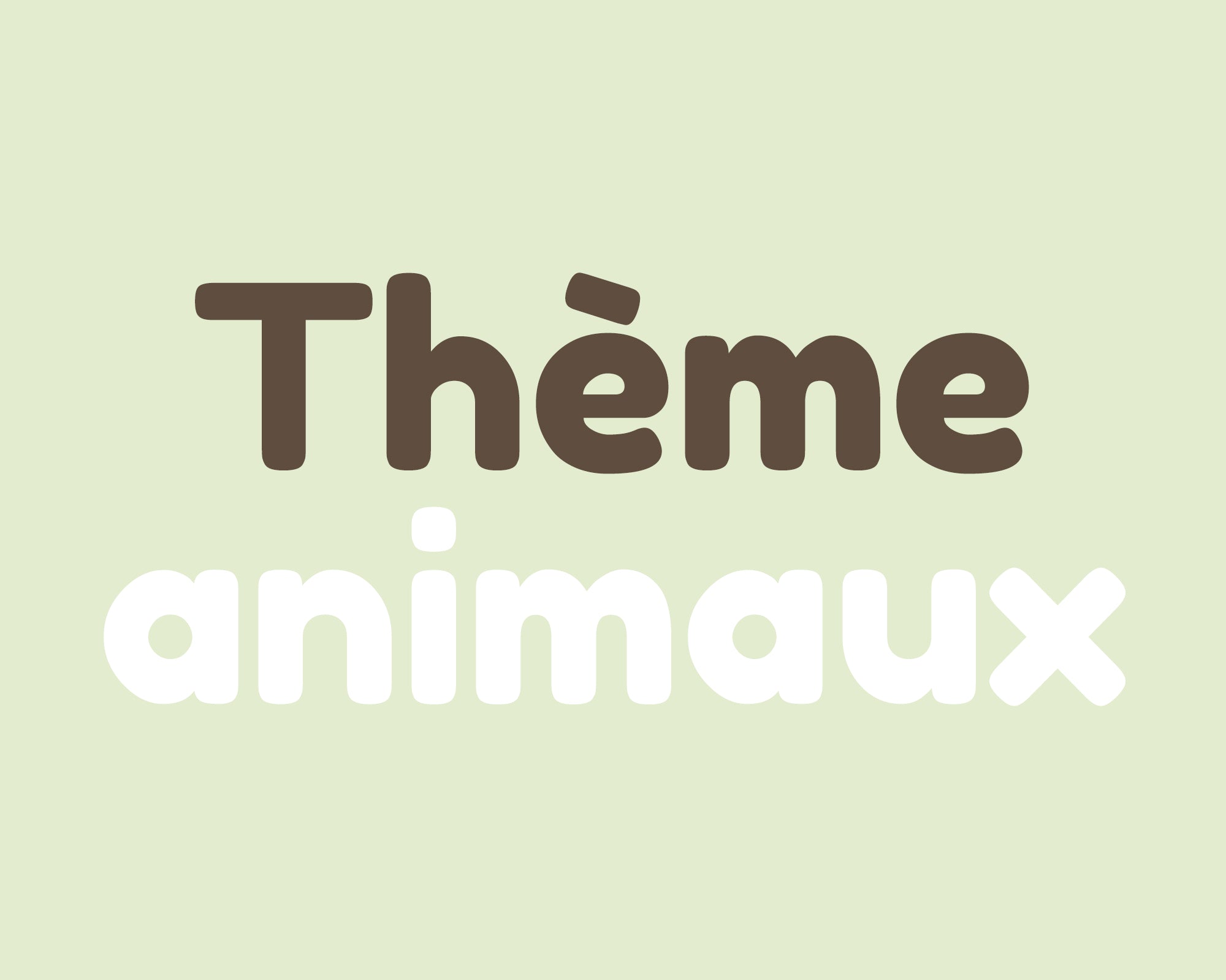 Panier de Pâques personnalisé -Thème animaux